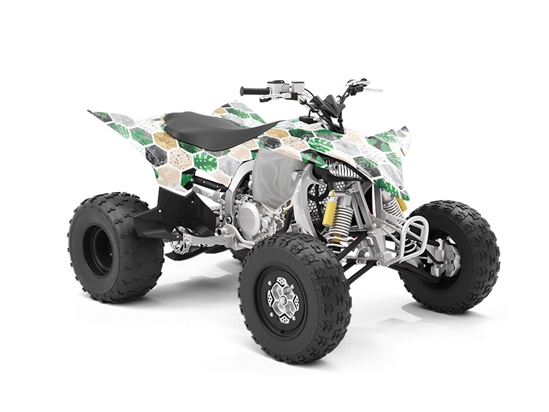 Fern Hexagonal Tile ATV Wrapping Vinyl