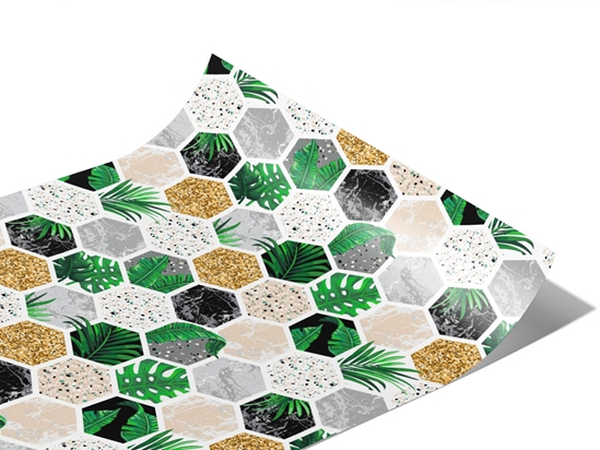 Fern Hexagonal Tile Vinyl Wraps