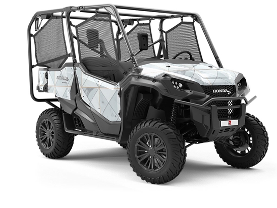 Grey Diamonds Tile Utility Vehicle Vinyl Wrap