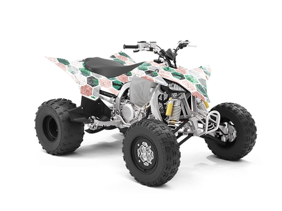 Hollyhock Hexagonal Tile ATV Wrapping Vinyl