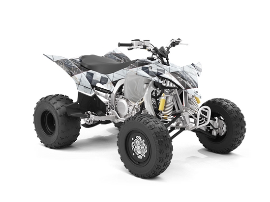 Monochrome Mash-Up Tile ATV Wrapping Vinyl