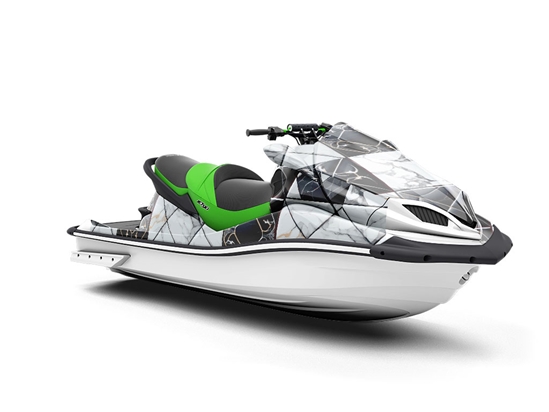 Monochrome Mash-Up Tile Jet Ski Vinyl Customized Wrap