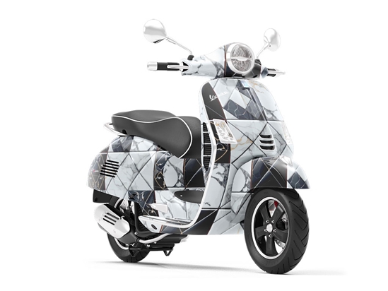 Monochrome Mash-Up Tile Vespa Scooter Wrap Film