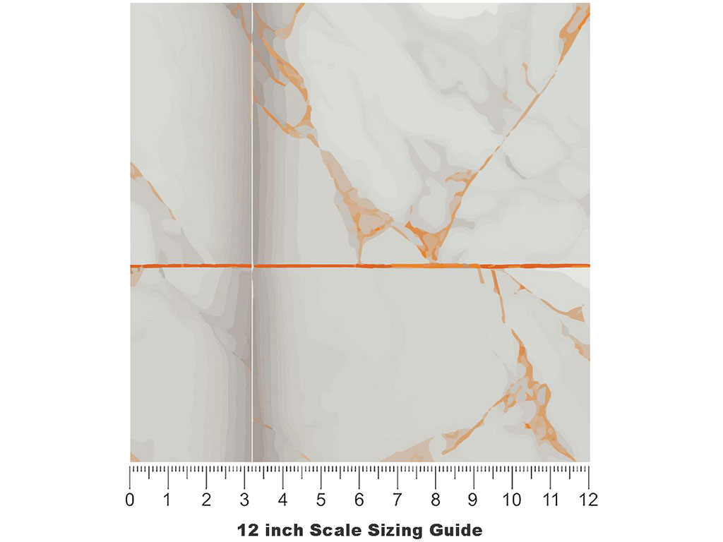 Peach Square Tile Vinyl Film Pattern Size 12 inch Scale