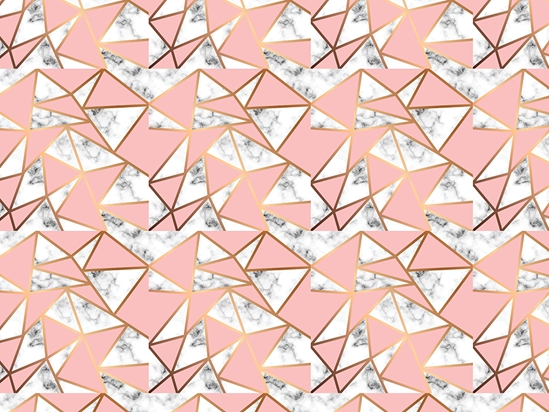 Pink Cutouts Tile Vinyl Wrap Pattern