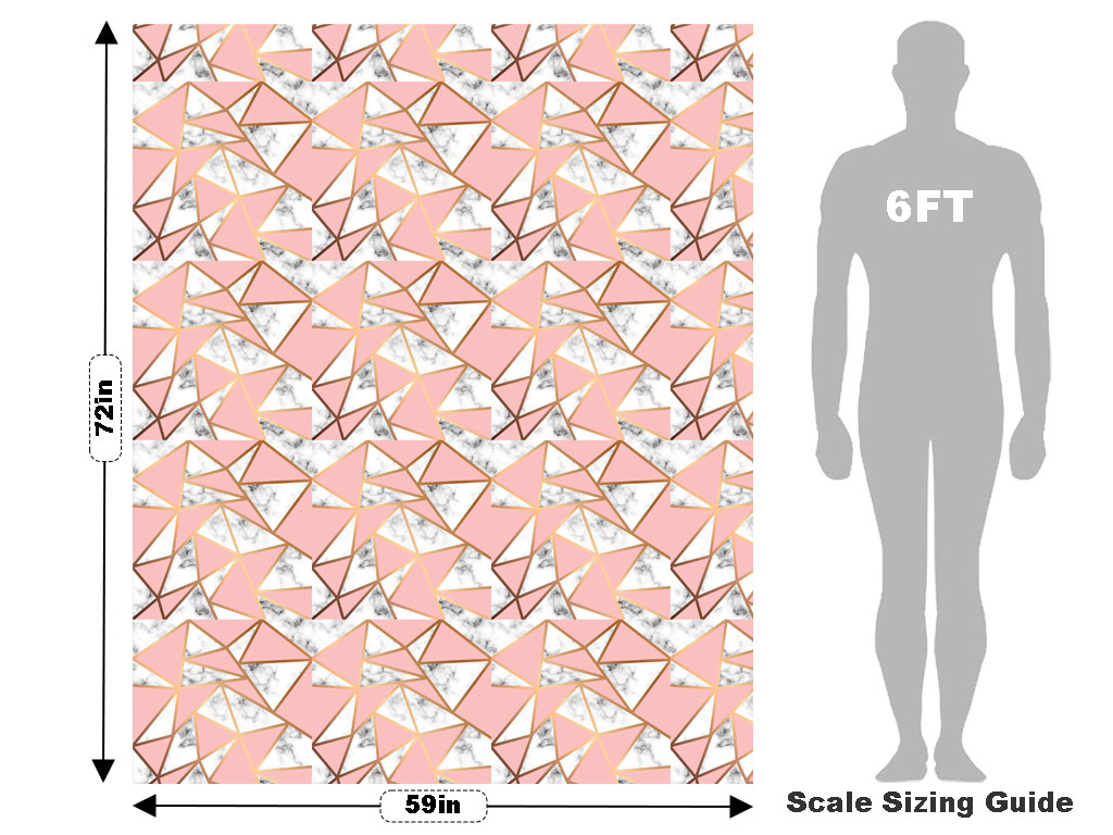 Pink Cutouts Tile Vehicle Wrap Scale