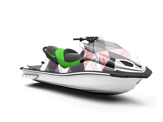 Pink Hourglass Tile Jet Ski Vinyl Customized Wrap