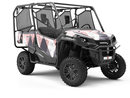 Pink Hourglass Tile Utility Vehicle Vinyl Wrap