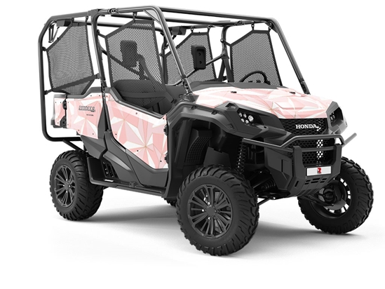 Pink Star Tile Utility Vehicle Vinyl Wrap