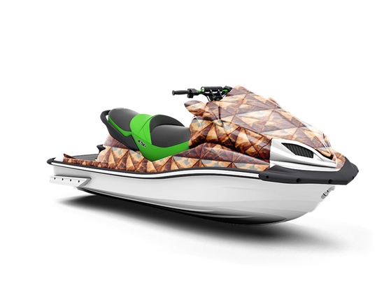 Rust Square Tile Jet Ski Vinyl Customized Wrap