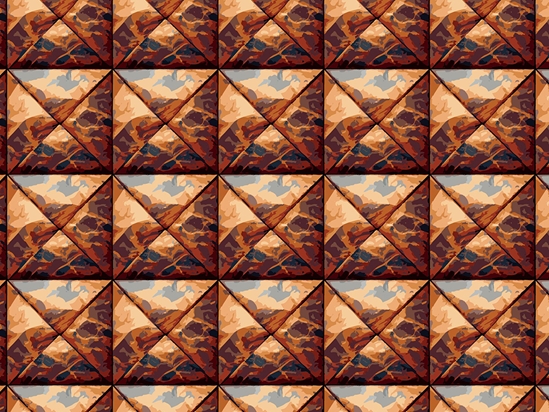 Rust Square Tile Vinyl Wrap Pattern