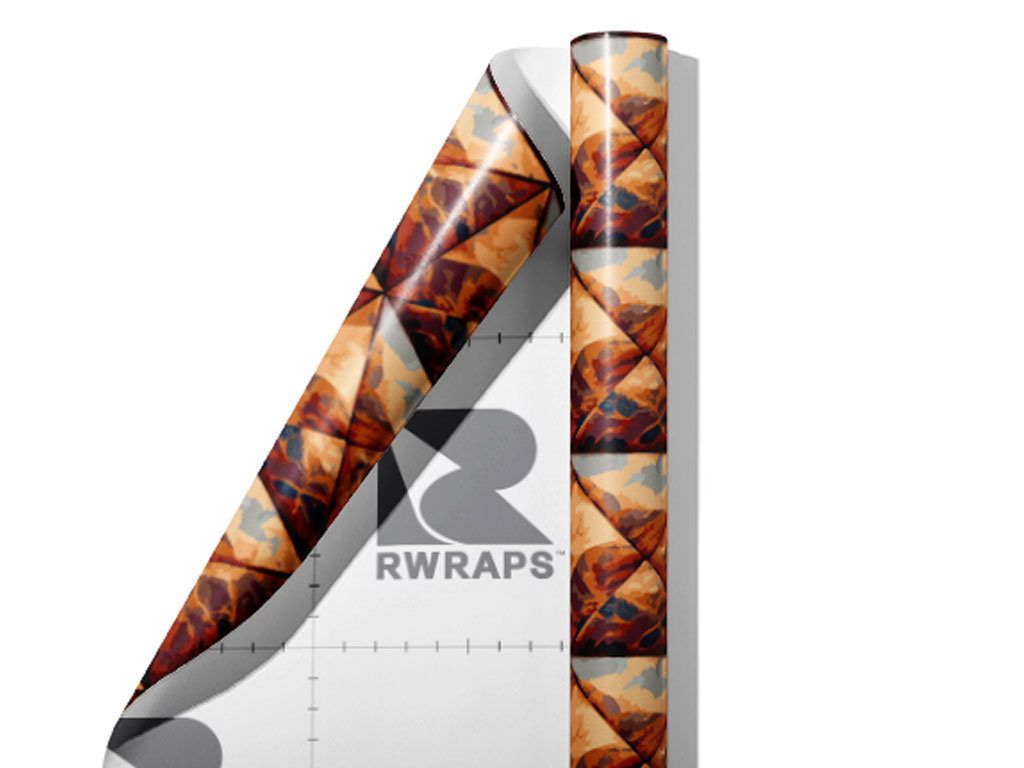 Rust Square Tile Wrap Film Sheets