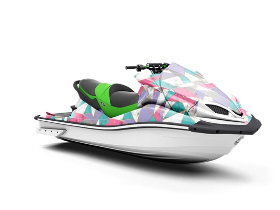 Saturated Shards Tile Jet Ski Vinyl Customized Wrap