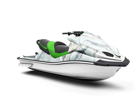 Silver Square Tile Jet Ski Vinyl Customized Wrap