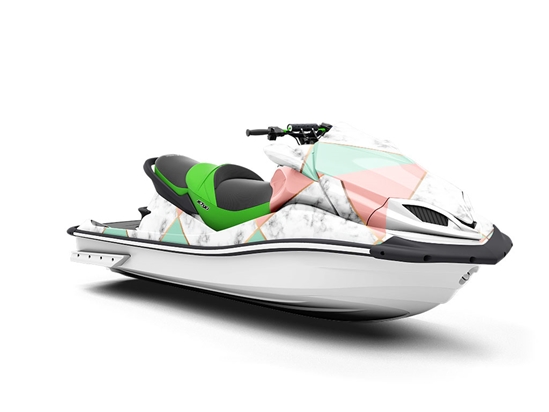 Split Diamonds Tile Jet Ski Vinyl Customized Wrap