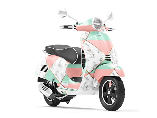 Split Diamonds Tile Vespa Scooter Wrap Film