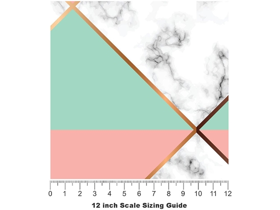 Split Diamonds Tile Vinyl Film Pattern Size 12 inch Scale