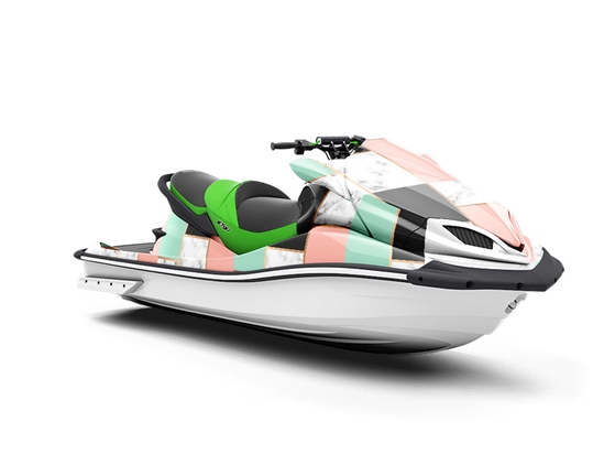 Split Panels Tile Jet Ski Vinyl Customized Wrap