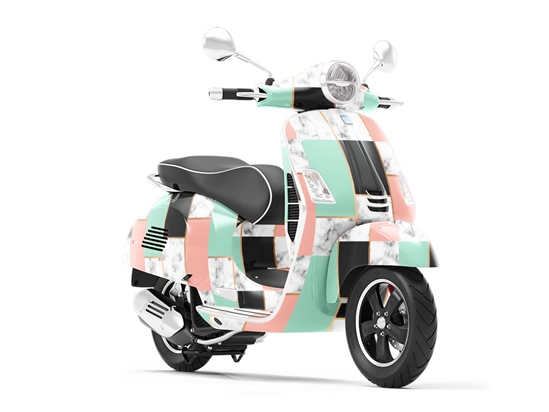 Split Panels Tile Vespa Scooter Wrap Film