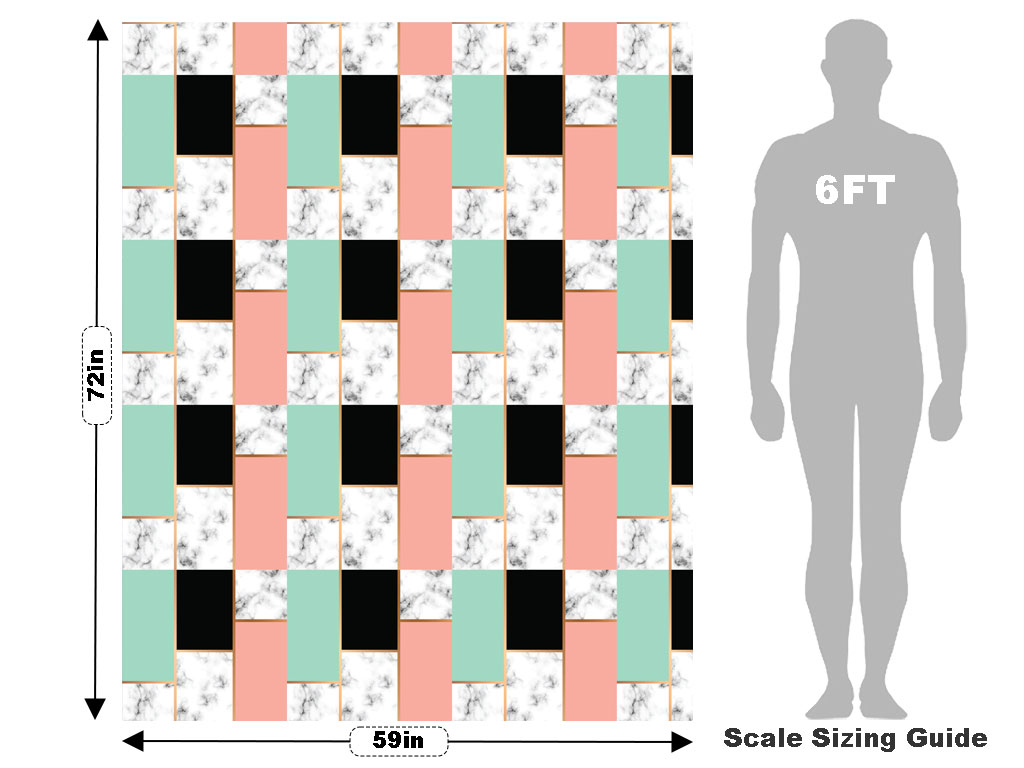 Split Panels Tile Vehicle Wrap Scale