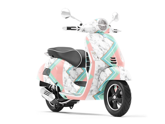 Western Facing Tile Vespa Scooter Wrap Film