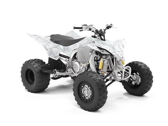 White Square Tile ATV Wrapping Vinyl