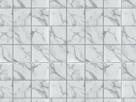 White Square Tile Vinyl Wrap Pattern