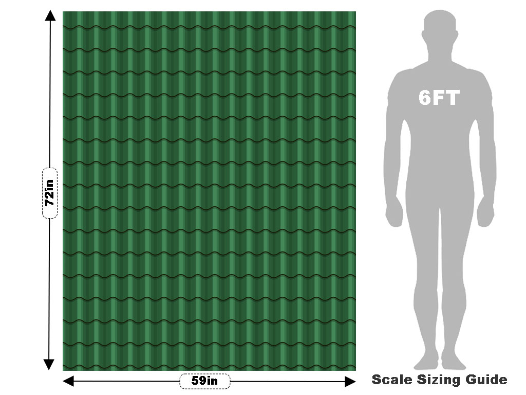 Green Tile Vehicle Wrap Scale