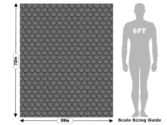 Grey Scaled Tile Vehicle Wrap Scale