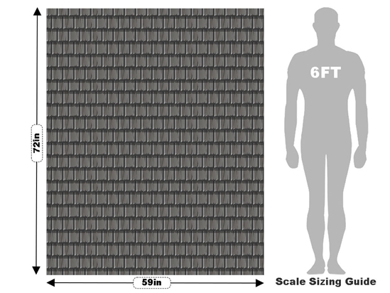 Grey Shake Tile Vehicle Wrap Scale