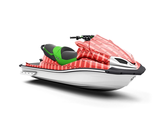 Red Tile Jet Ski Vinyl Customized Wrap