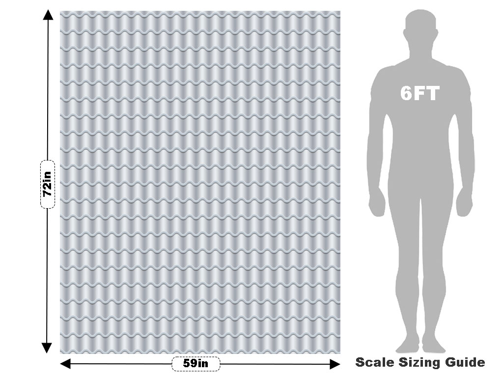 White Tile Vehicle Wrap Scale