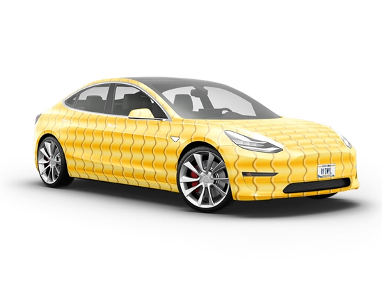 Yellow Tile Vehicle Vinyl Wrap