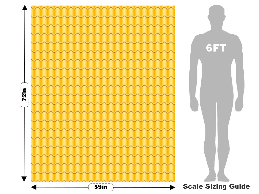 Yellow Tile Vehicle Wrap Scale