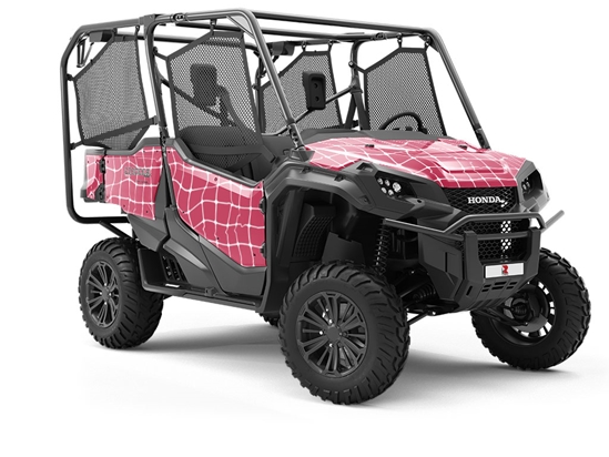 Pink Waves Tile Utility Vehicle Vinyl Wrap