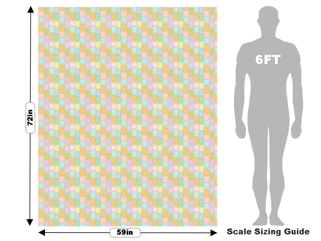 Rainbow Blocks Tile Vehicle Wrap Scale