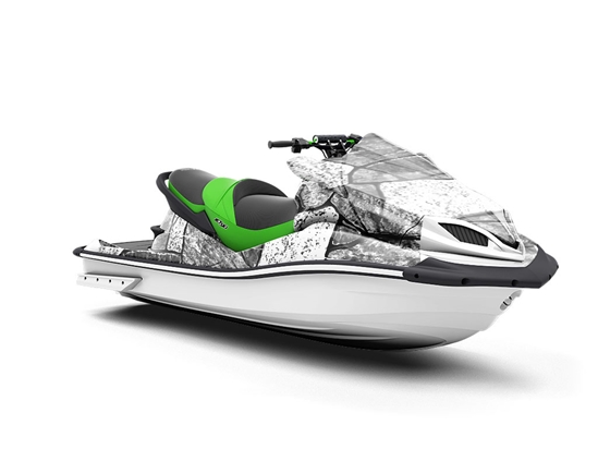 Rough Monochrome Tile Jet Ski Vinyl Customized Wrap