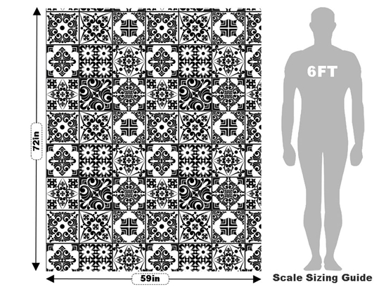 Midnight Screening Tile Vehicle Wrap Scale