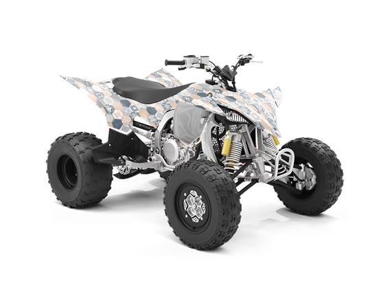 Neutral Hexagonal Tile ATV Wrapping Vinyl