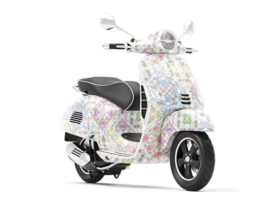 Rich Rainbow Tile Vespa Scooter Wrap Film