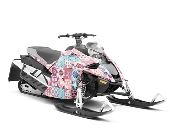 Spring Fever Tile Custom Wrapped Snowmobile