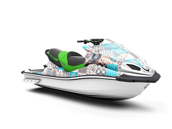 Spring Tile Jet Ski Vinyl Customized Wrap