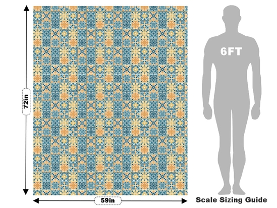 Summer Tile Vehicle Wrap Scale