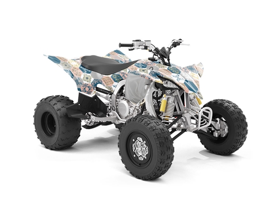 Warm Hexagonal Tile ATV Wrapping Vinyl