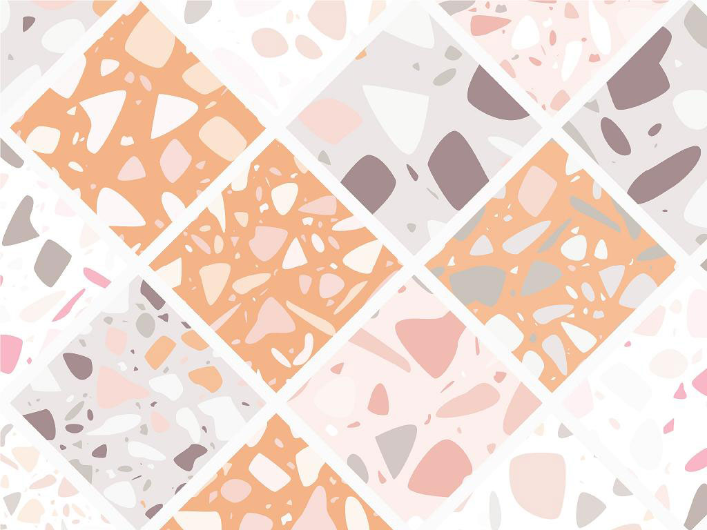 Peach Tile Vinyl Wrap Pattern