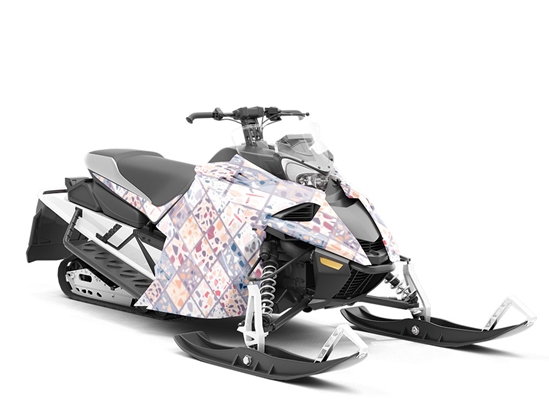 Purple Tile Custom Wrapped Snowmobile