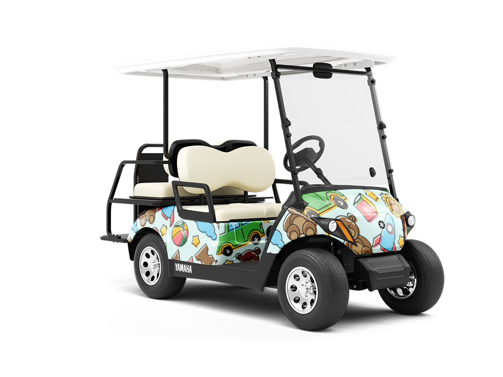 Playroom Fun Toy Room Wrapped Golf Cart