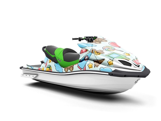 Playroom Fun Toy Room Jet Ski Vinyl Customized Wrap