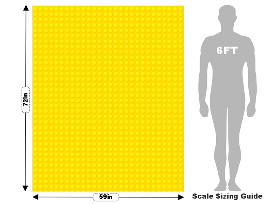 Yellow Brick Toy Room Vehicle Wrap Scale