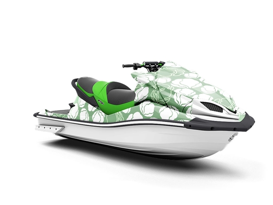 Early White Vegetable Jet Ski Vinyl Customized Wrap